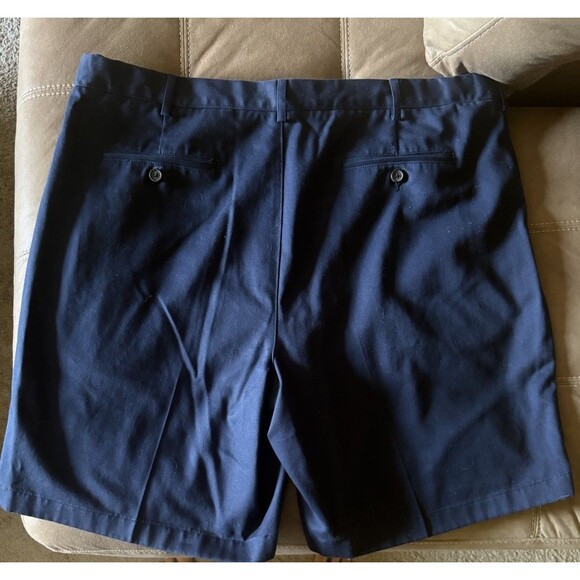 Men's LANDS' END Traditional Fit Blue 100% Cotton Shorts 42 - Picture 3 of 7